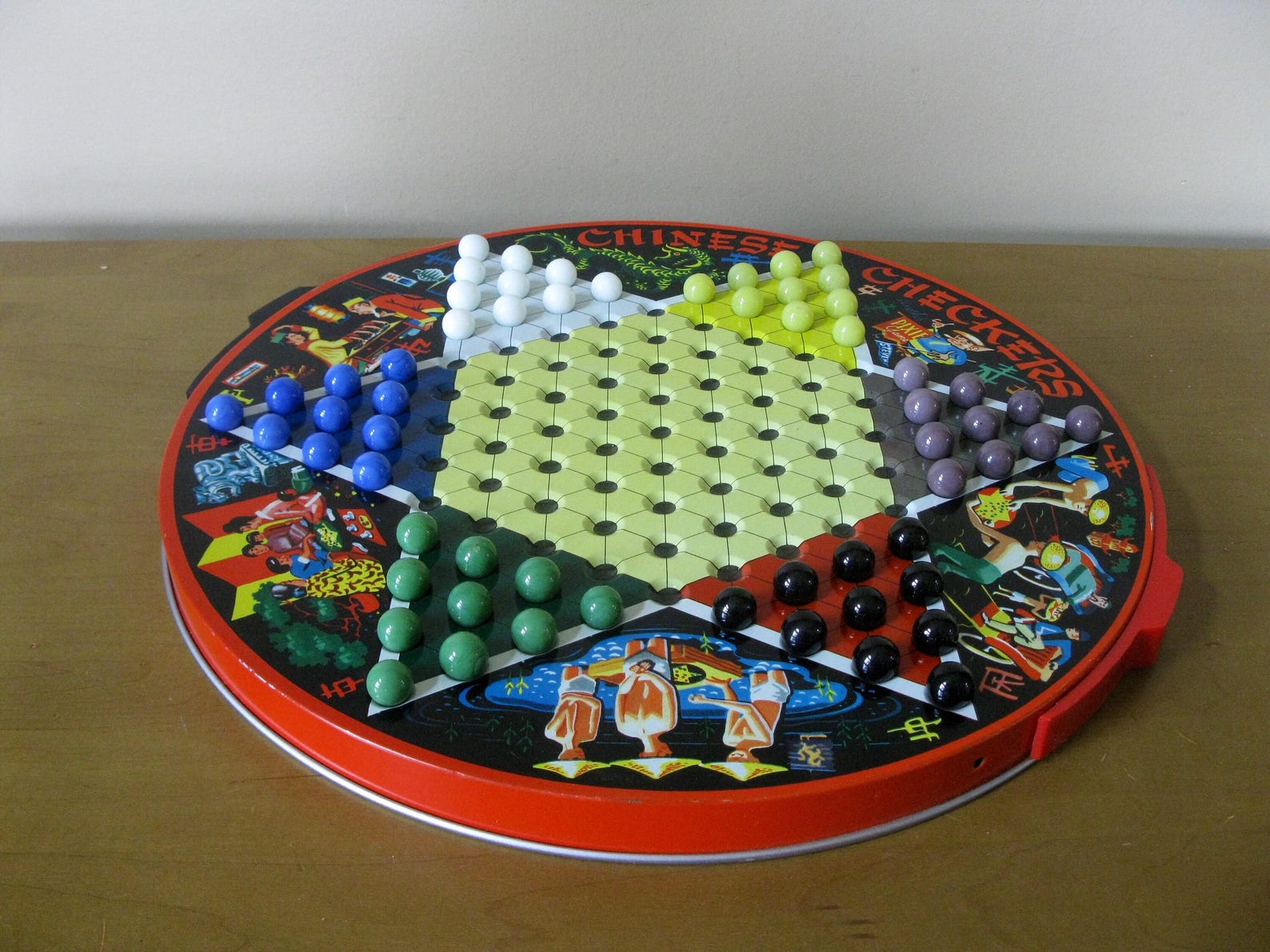 Vintage 13 Chinese Checkers With Drawers Steven Pixie Etsy