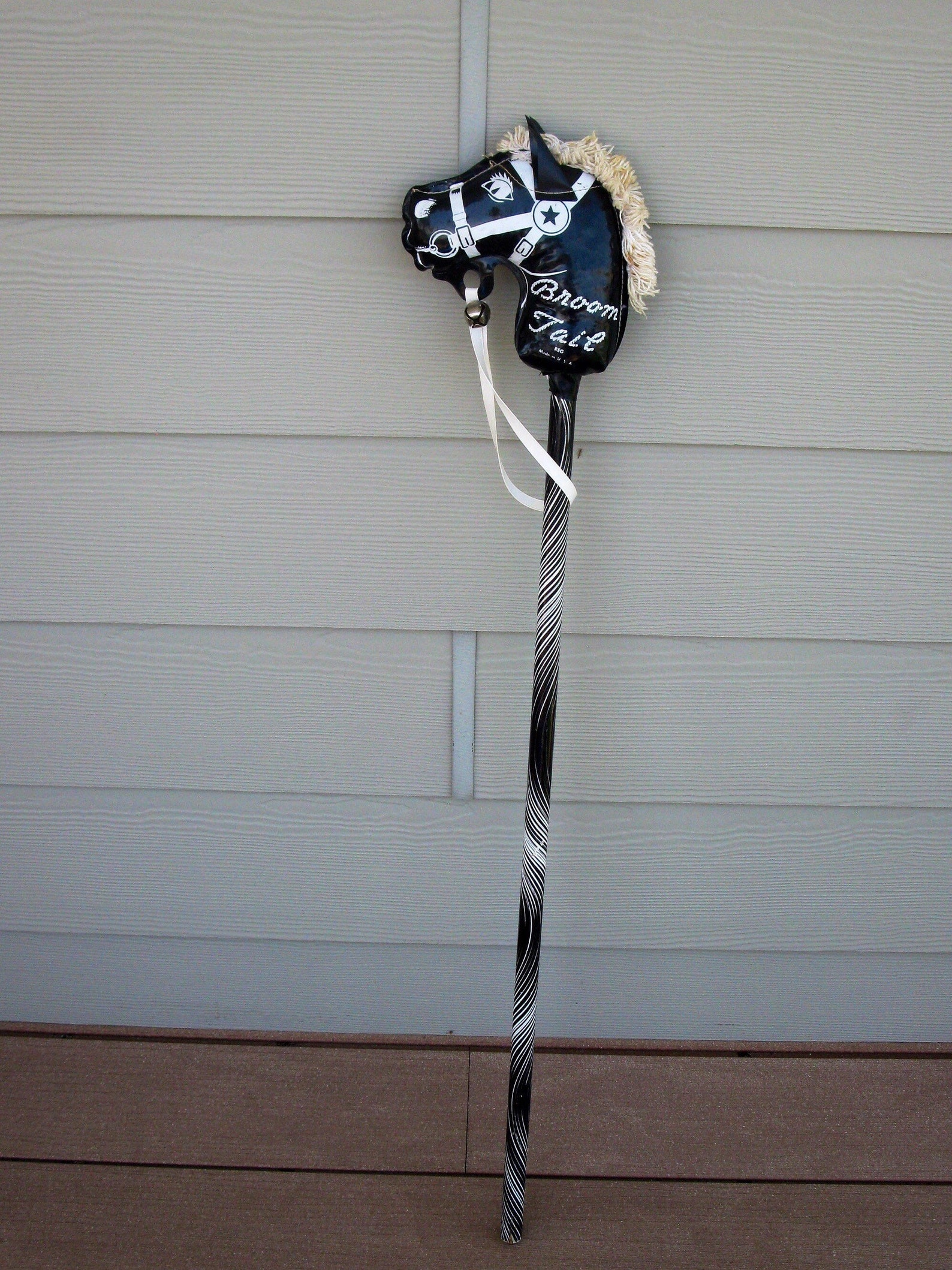 RARE Broom Tail Stick Horse 1950s play horse hobby horse Etsy
