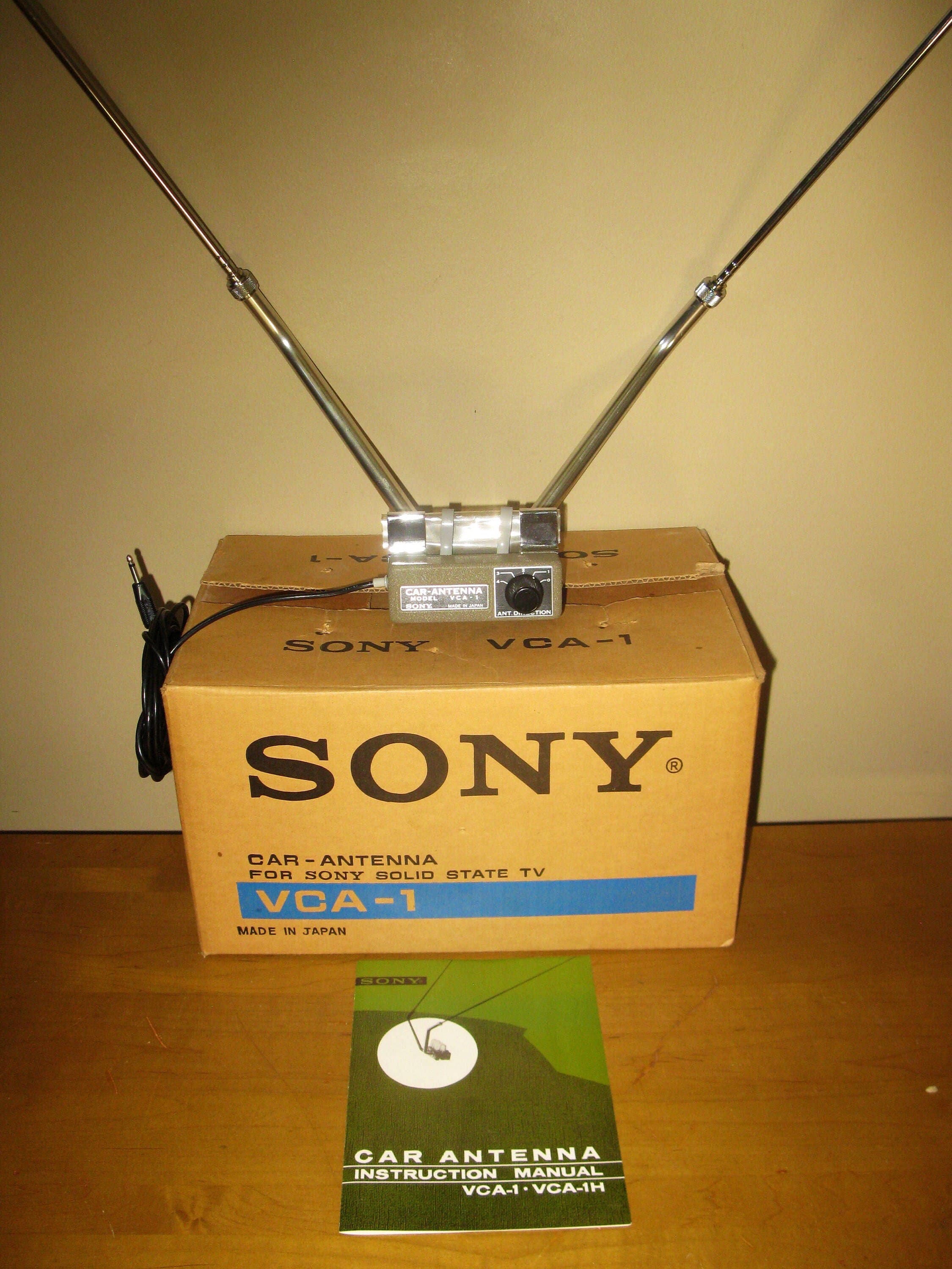Reserved---mid Century Sony VCA-1 Car TV Antenna- Original Box