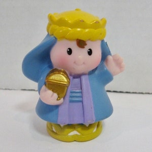 FISHER PRICE Mattel Nativity -Little People WISEMAN- 2002 -&quot; A Christmas Story&quot;-manger playset- Christmas nativity replacement