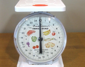 American Family Nursery Scale, Retro Baby Scale, Mid Century