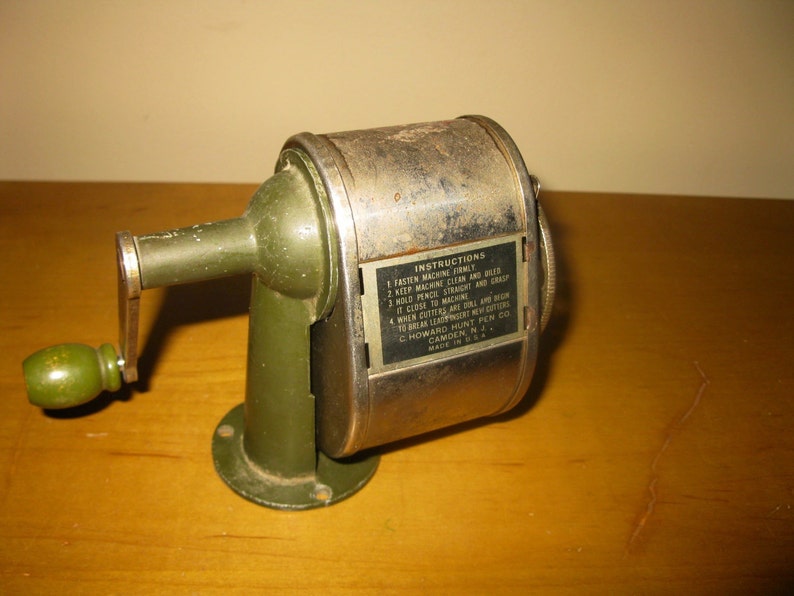 Vintage Boston Model KS Pencil SharpenerArmy GreenWorks Etsy