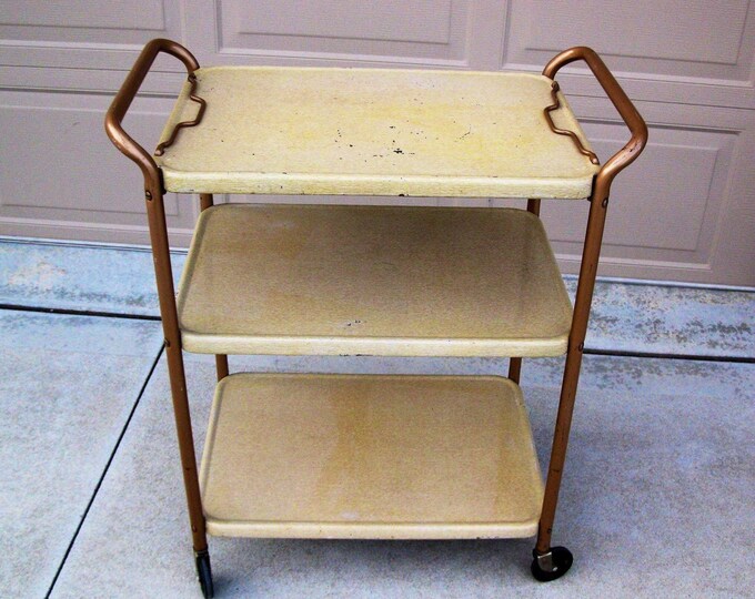 COSCO Utility Cart With Lift Out Top Tray metal rolling Etsy