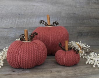 Pink Sweater pumpkin set