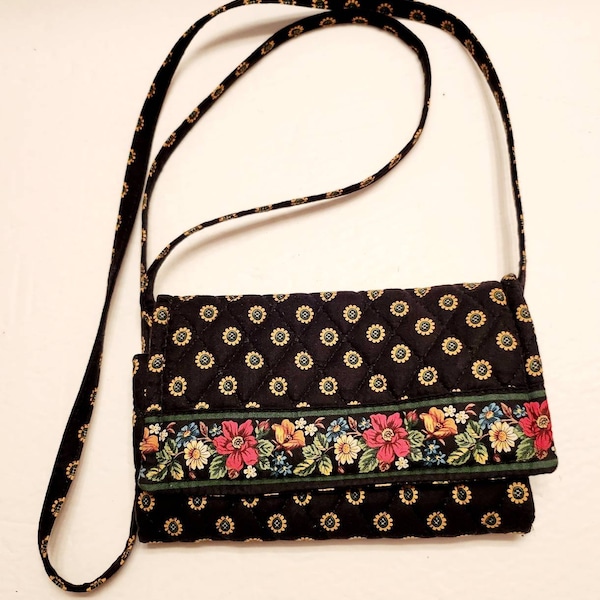 Lovely Vera Bradley Billfold Style Crossbody Purse -- #22413