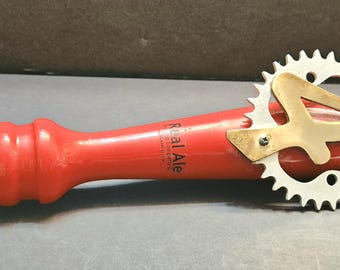 Fireman's #4 Red Bike Crank Beer Tap Handle--#30701