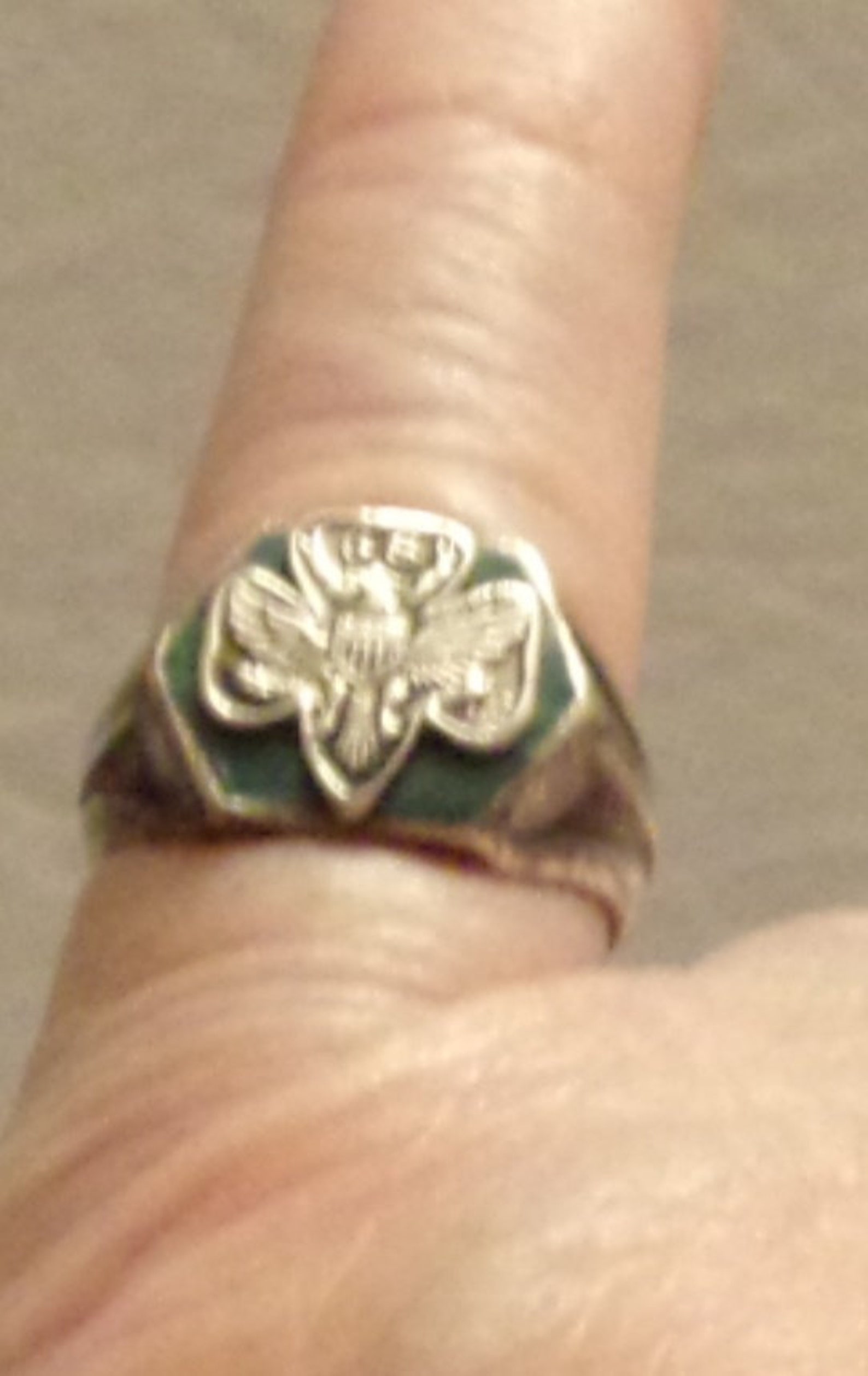 Vintage Girl Scouts Bijoux Sterling Girl Scout Ring Etsy