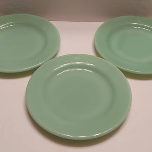 Choice of (1) Or More of (3) Fire King Jadite Restaurantware Salad Plates 1940&#39;s-1950&#39;s -- #22124