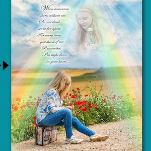 Add Parent To A photo, Add Deceased Loved One to A Picture, Watching Over Spirit, Gift Sister, Gift for Her, Gift Brother, Gift for Him