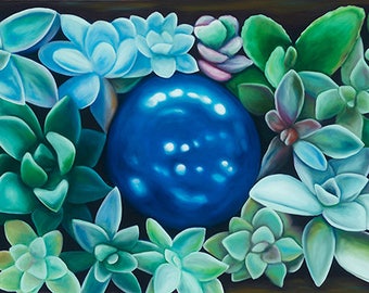 Succulent Blues Limited Edition Giclee