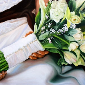 Custom Painting of your bridal bouquet by Anna Keay image 2