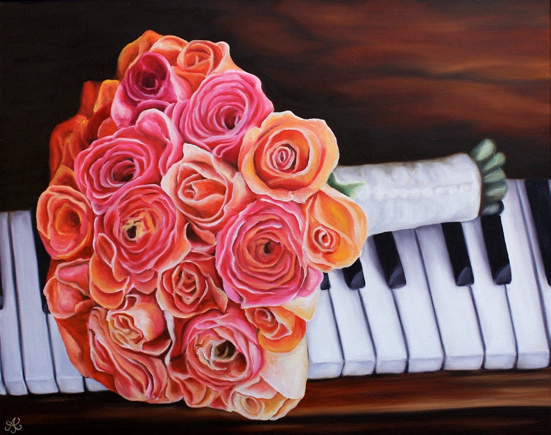 Custom Painting of your bridal bouquet by Anna Keay image 3