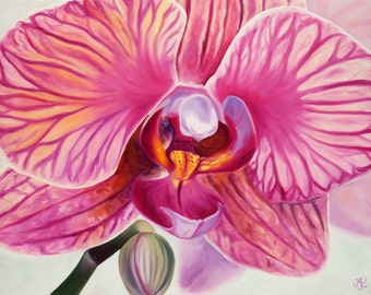 Moth Orchid painting