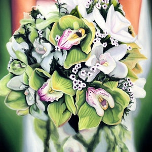 Custom Painting of your bridal bouquet by Anna Keay image 1