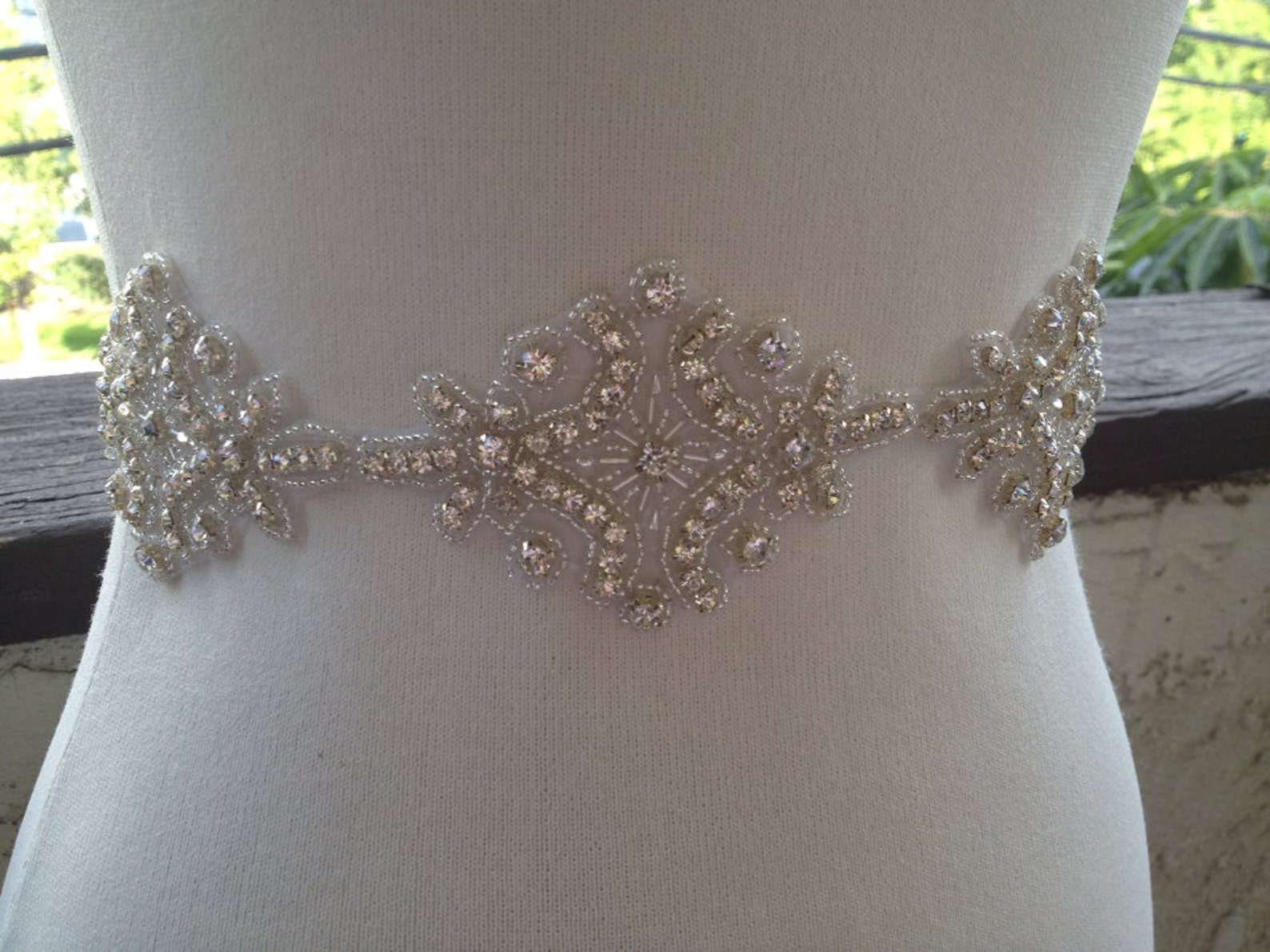Bridal Sash Silver Wedding Belt Sash Best seller sash Etsy