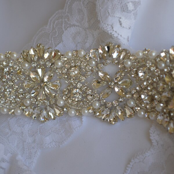 Wedding Belt Sash,Luxury Swarovski Bridal Beaded Best Seller Sash Rhinestone,Unique Bridal Sash,Sash,Rhinestone and Pearl Bridal Sash,