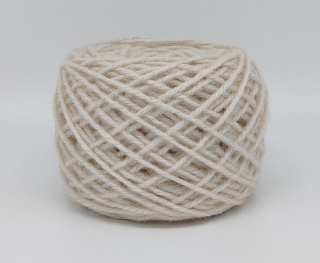 Snow White 10 Wool Rug Yarn 100 New Zealand Wool Ready for Use 3 Ply