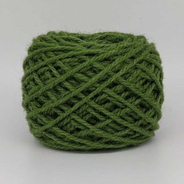 Grass #110 Wool Rug Yarn 100% New Zealand Wool Ready for Use ~ 3 Ply Thick, Optional weight -1 oz., 2 oz., 4 oz. or 1 lbs.