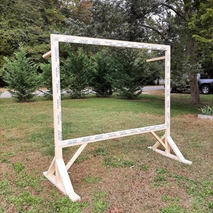 Wooden Free-Standing Frame for Rug Tufting Pine Strong and Stable, Two Rows of Tack Strips Ready to Use Optional Sizes, Free Shipping!