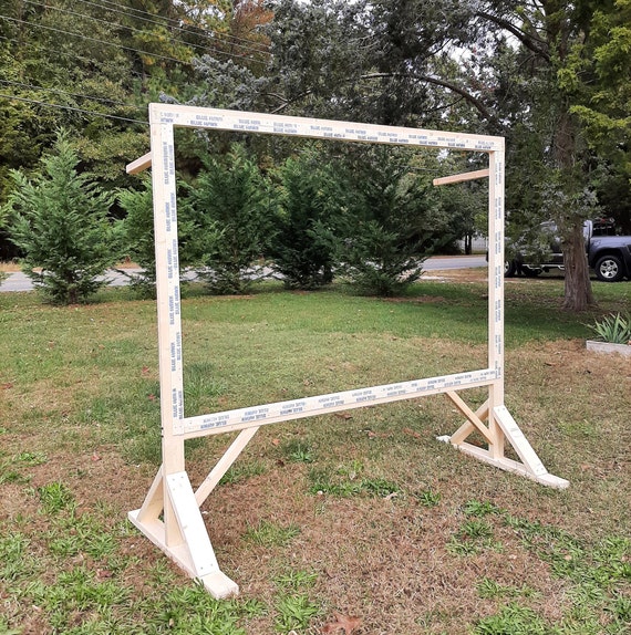 Wooden Free Standing Frame for Rug Tufting Pine Strong and Stable With Two  Rows of Tack Strips Ready to Use 48x72 Inner Size 