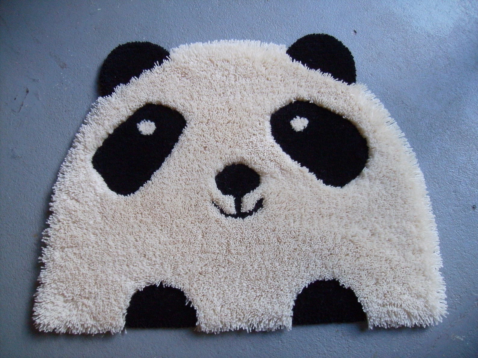Shaggy Rug for Kids PANDA Hand Tufted Multilevel 100 Wool Etsy UK