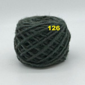 NEW! Deep Forest #126 Wool Rug Yarn 100% New Zealand Wool Ready for Use ~ 3 Ply Thick, Optional weight -1 oz., 2 oz., or 4 oz.