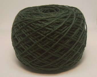 Green Wool Light Fingering Weight Yarn