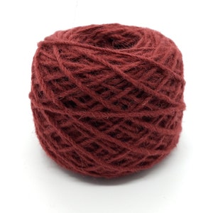 Cherry # FY25 THIN (Fine Punch Needle) Wool Rug Yarn 100% Wool 1/8 lb. Ready for Use ~ 3 ply,