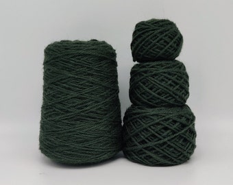 NEW! Deep Forest #126 Wool Rug Yarn 100% New Zealand Wool Ready for Use ~ 3 Ply Thick, Optional weight -1 oz., 2 oz., 4 oz. or 1 lbs.