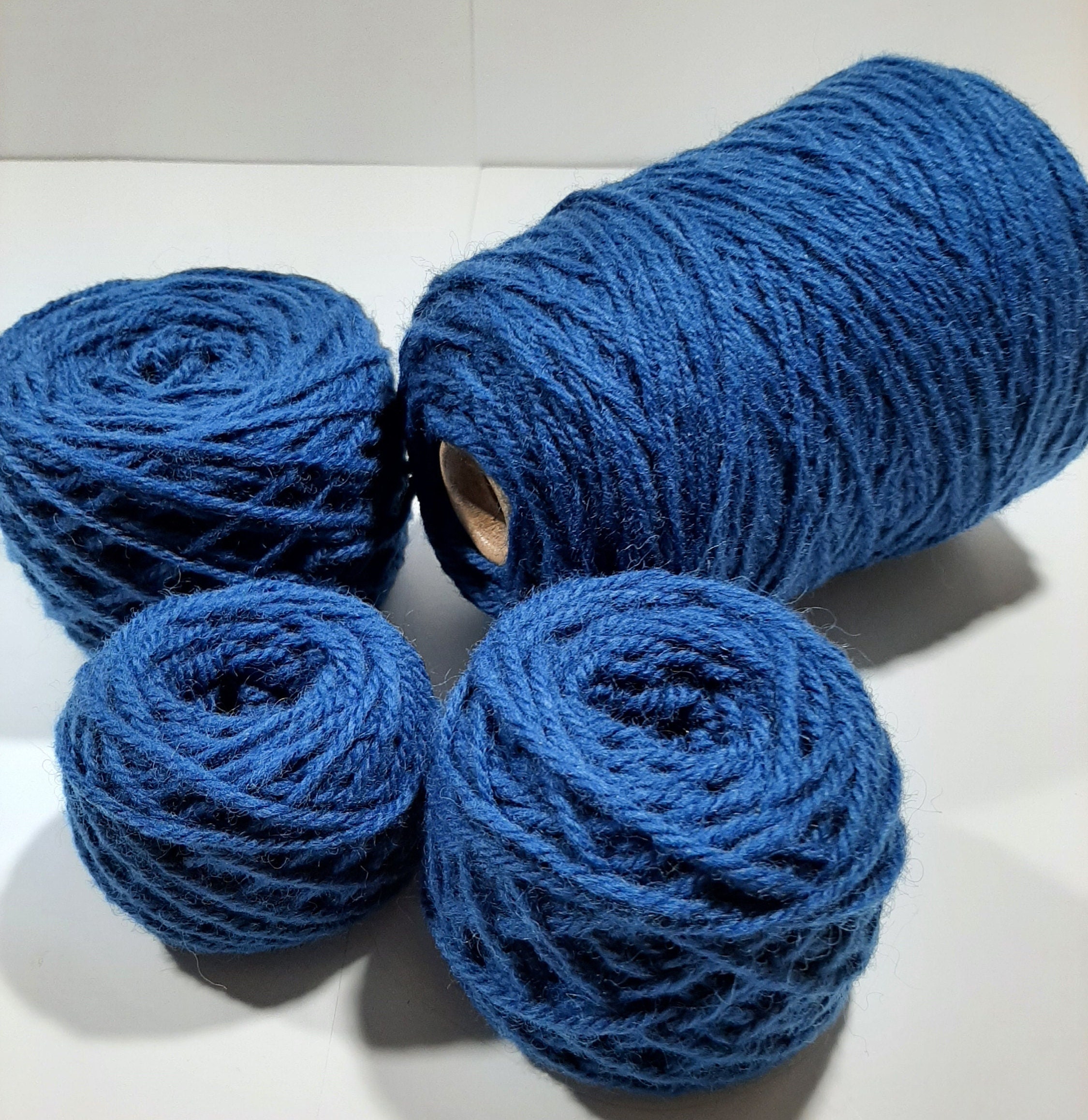 NEW 122 Indigo Wool Rug Yarn 100 New Zealand Wool Ready for Etsy