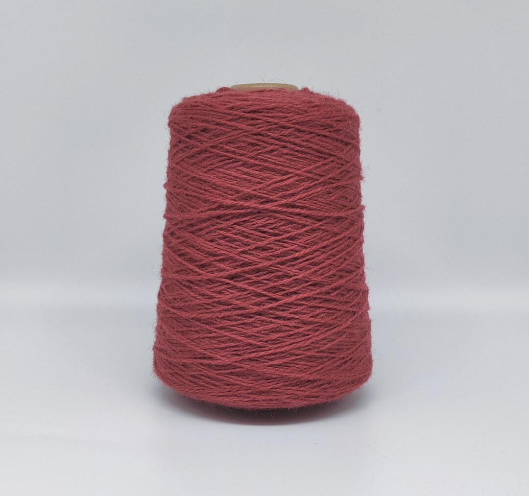 F238 Red Wool Rug Yarn 100% New Zealand Wool Ready for Use ~ 2 Ply Thin ...