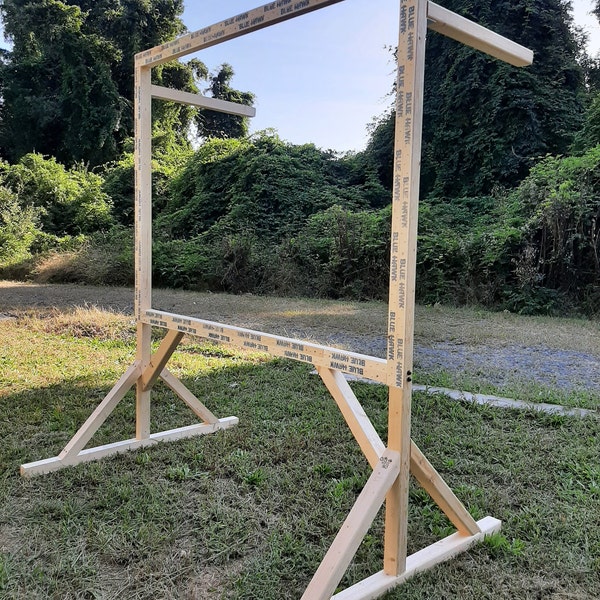 Wooden Free Standing  Frame for Rug Tufting Pine Strong and Stable with Two Rows of Tack Strips Ready to Use 49"x49" inner size