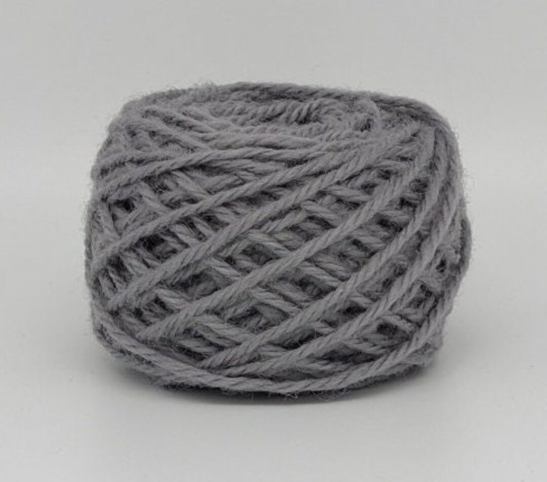Gray #55 Wool Rug Yarn 100% Wool 1/8 Lb. ~ Ready for Use ~ 3 Gray #55 Wool Rug Yarn 100% Wool 1/8 Lb. ~ Ready for Use ~ 3