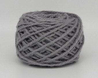 Gray  #55 Wool Rug Yarn 100% Wool 1/8 lb. ~ Ready for Use ~ 3 ply thick