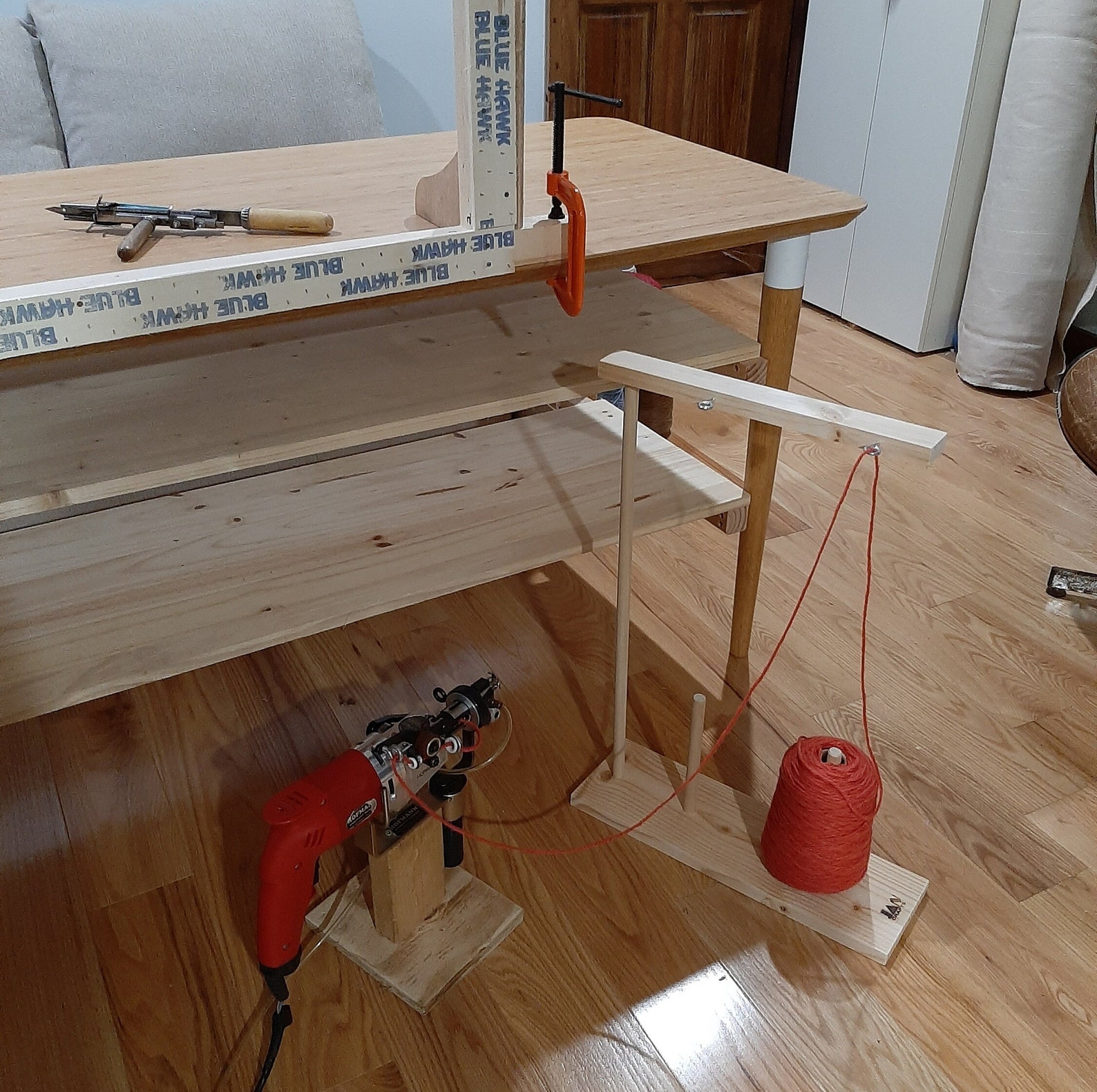 Yarn Holder for the Rug Tufting With the Tufting Gun Etsy