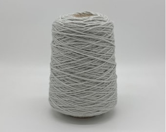 Gray #11 Wool Rug Yarn 100% New Zealand Wool Ready for Use ~ 3 Ply Thick, 1 lb. on a Cone