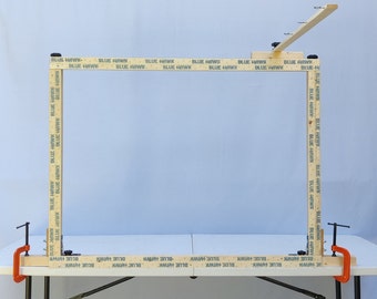 Rug Tufting Rug Making Frame ~Quick and Easy Assembly ~User friendly No Tools Required, Easily Stored, Easily Re-Assembled, Optional sizes