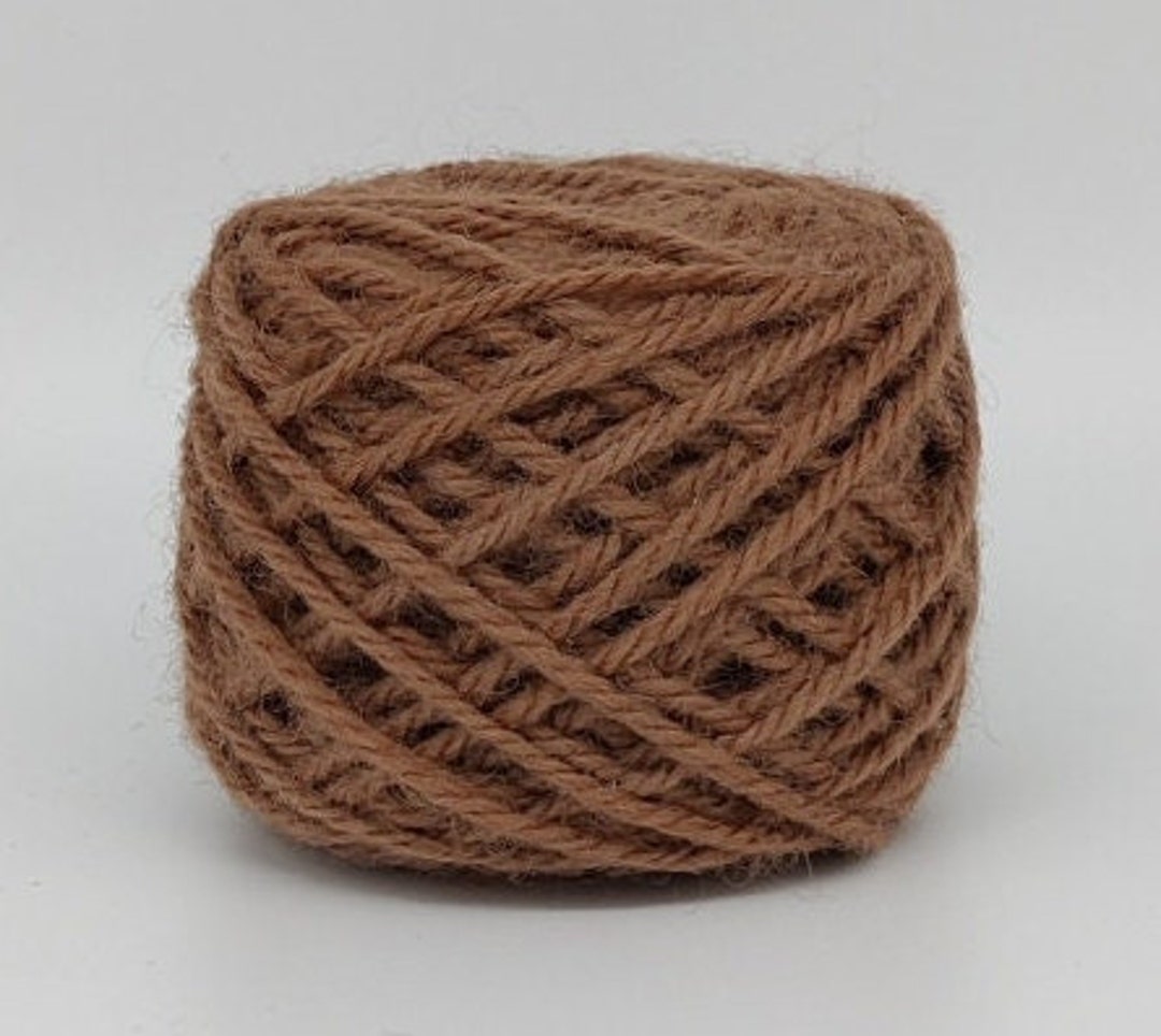 Cinnamon 27 Wool Rug Yarn 100% New Zealand Wool Ready for Use 3 Ply Thick,  Optional Weight 1 Oz., 2 Oz., 4 Oz. or 1 Lbs. -  Norway