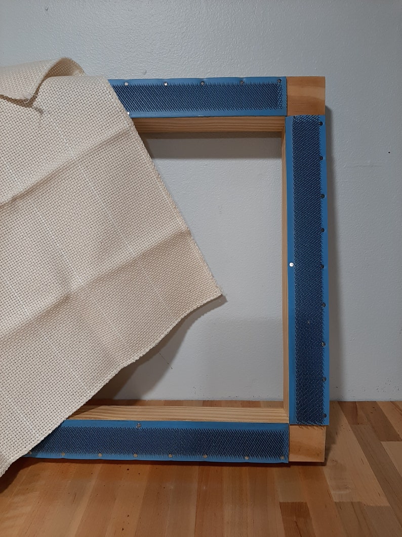 WOODEN FRAME With Gripper Strip for Rug Hooking / Punch Needle Etsy