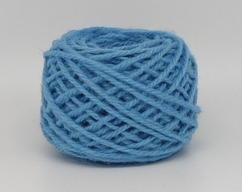 Fresh Blue #85 New Zealand 100% Wool Rug Yarn Ready to use with Regular Punch Needle ~ 3 Ply Thick, Optional weight -2 oz. or 4 oz.