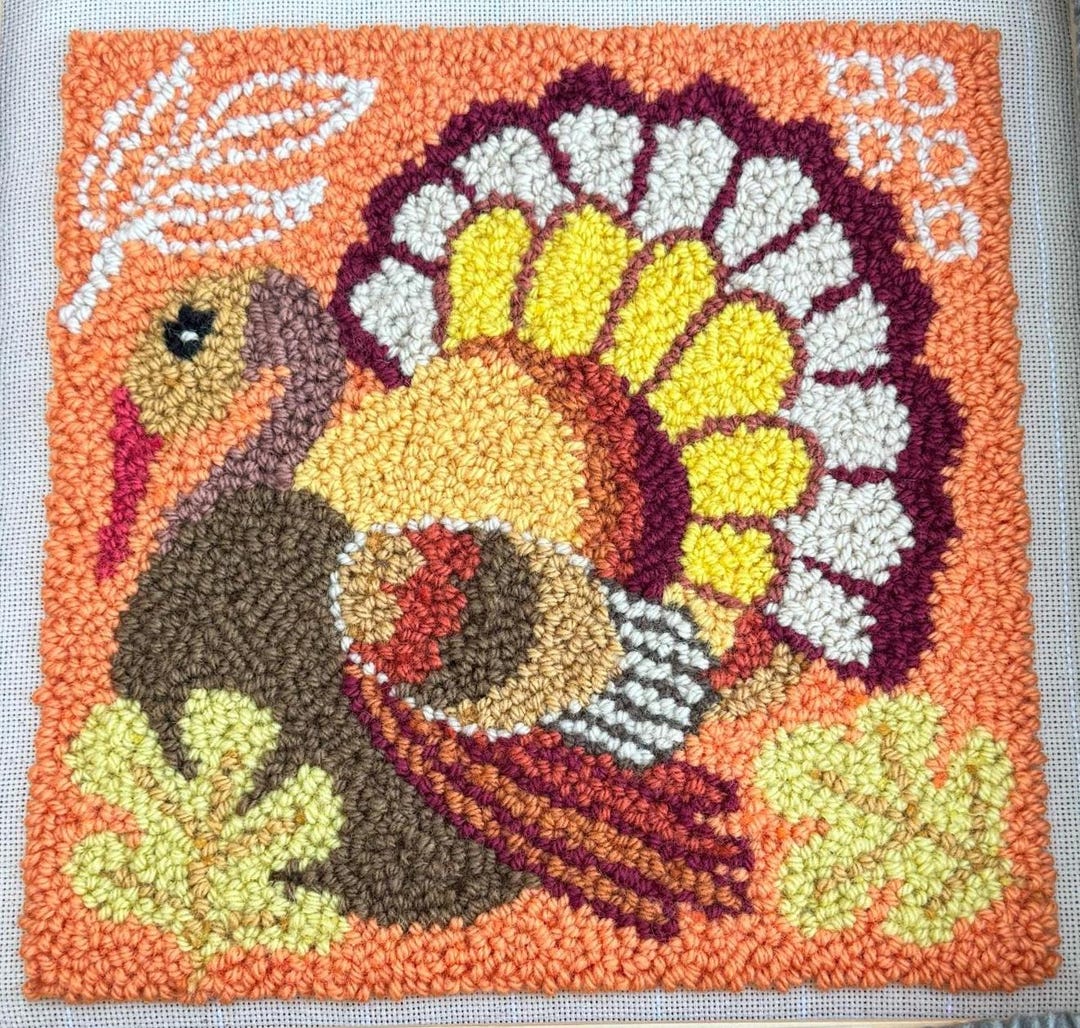 Turkey Hook Rug DIGITAL! Rug Hooking Pattern Design TURKEY - Etsy