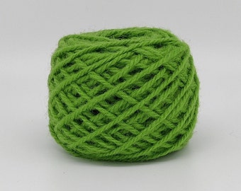 NEW!   #124 Spring Grass Wool Rug Yarn 100% New Zealand Wool Ready for Use ~ 3 Ply Thick, Optional weight -2 oz., 4 oz. or 1 lbs.