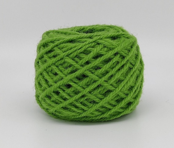 NEW!   #124 Spring Grass Wool Rug Yarn 100% New Zealand Wool Ready for Use ~ 3 Ply Thick, Optional weight -2 oz., 4 oz. or 1 lbs.
