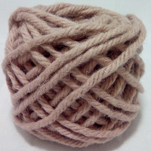 Pink Stone #405 EXTRA THICK! Wool Yarn ~ 100% Wool 1/8 lb. ~ Ready for Use ~ 4 ply