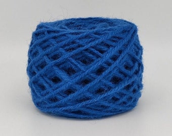 NEW!   #122 Indigo Wool Rug Yarn 100% New Zealand Wool Ready for Use ~ 3 Ply Thick, Optional weight -2 oz., or 4 oz.