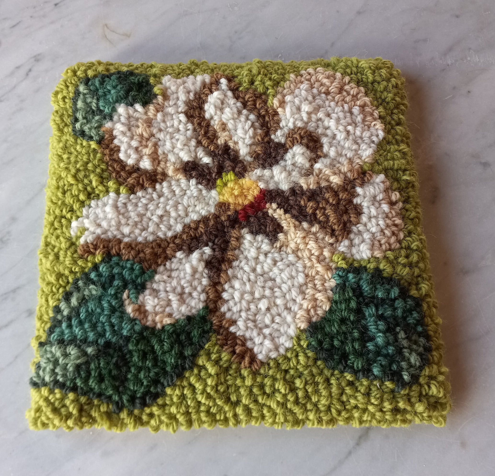 NEW! Rug Hooking/punch Needle Kit on Monks Cloth - MAGNOLIA Optional ...
