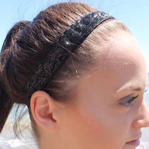 Glitter Headband - Non Slip Hair Band for Women & Girls