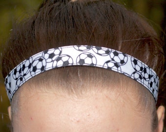 Soccer Headbands Sport - Kids Headbands for Girls Soccer Gifts - Choice of Sizes & Colors - Soccer Team Gifts Custom Headbands