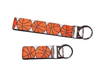 Girls Basketball Keychain Sports Gifts - Wristlet Keychain Basketball Gifts for Girls - Sports Mom Basketball Key Chain