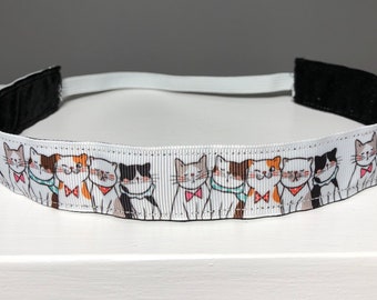 Cat Headband for Girls, Choice of Size, Cat Lover Gift Cat Lovers, Nonslip Headband Cat, Cat Themed Gifts for Girls Headbands